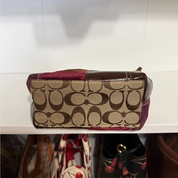 Coach Patchwork Baguette Pouch - Picture 5 of 9